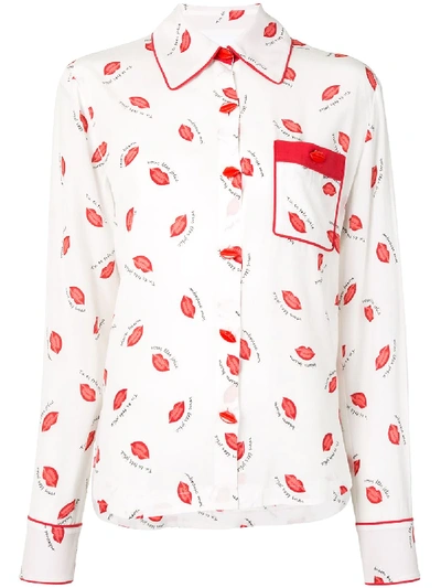 Shop Alice Mccall Invincible Kisses Shirt In White