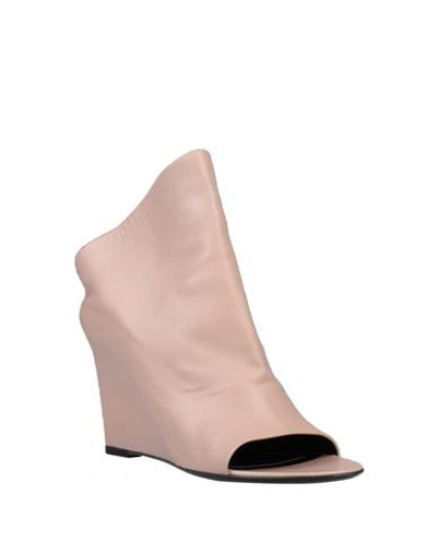 Shop Balenciaga Ankle Boots In Blush