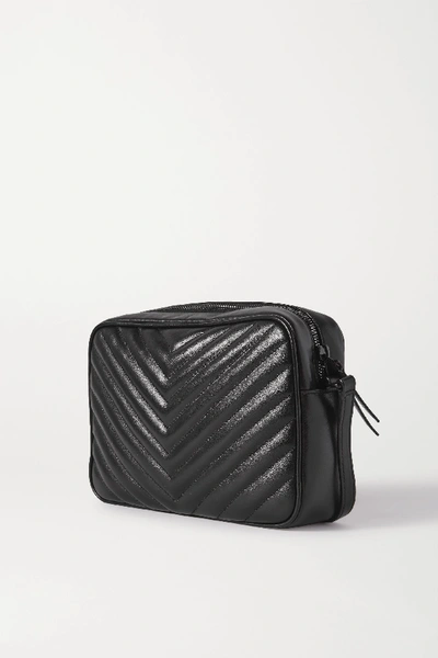 Shop Saint Laurent Lou Quilted Leather Shoulder Bag In Black
