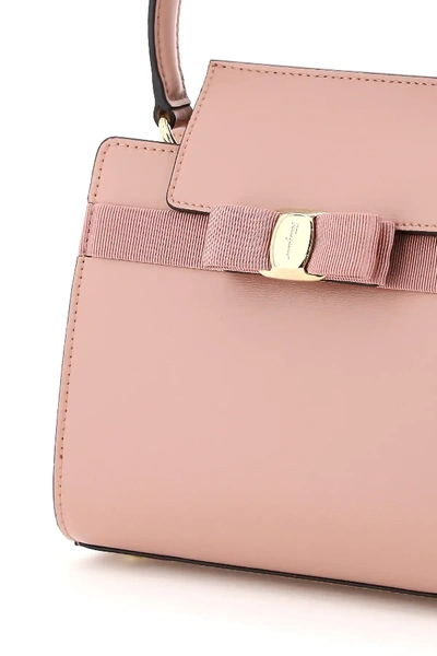 Shop Ferragamo Vara New Handbag In Pink