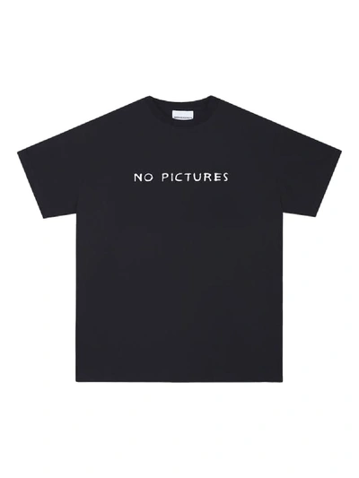 Shop Nasaseasons No Pictures T-shirt In Black