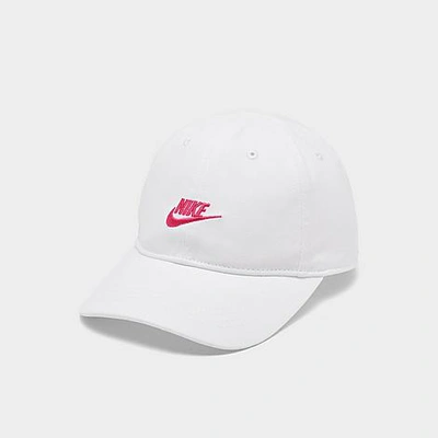 Shop Nike Kids' Sportswear Heritage86 Futura Adjustable Hook-and-loop Closure Hat In White
