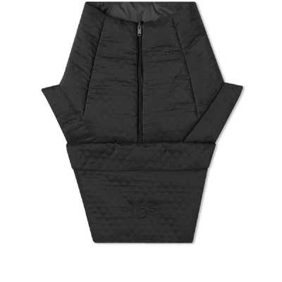 Shop Y-3 Ch2 Quilted Reversible Collar In Black