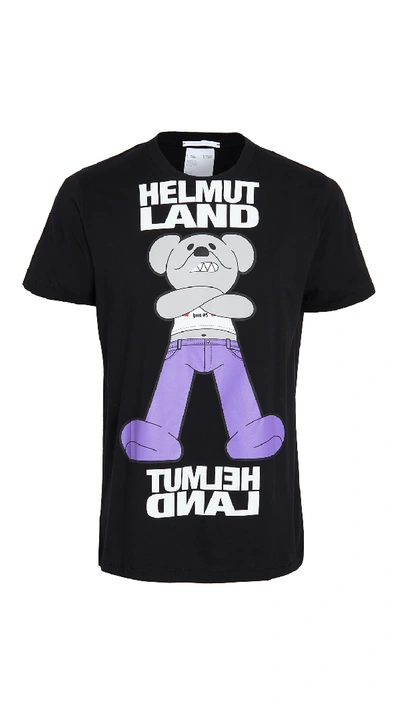 Shop Helmut Lang Pz Mascot T-shirt In Basalt Black