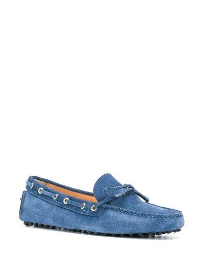 Shop Car Shoe Denim-effect Boat Shoes In Blue