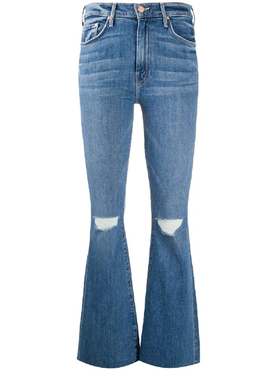 Shop Mother Weekender High-rise Jeans In Blue