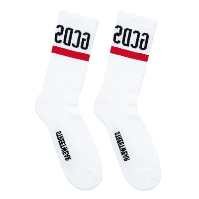 Shop Gcds Logo Socks In White