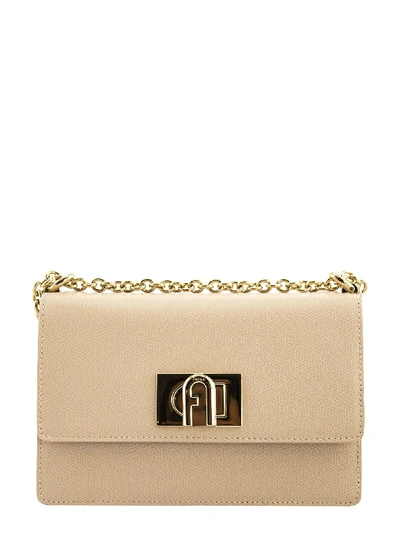 Shop Furla 1927 Mini Crossbody In Light Nude