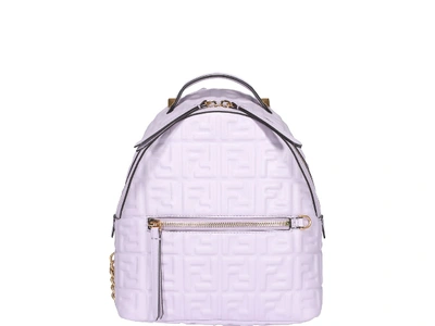Shop Fendi Mini Ff Backpack In Anemone/vibrato Gold
