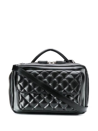 Shop Junya Watanabe Quilted Square Tote In Black