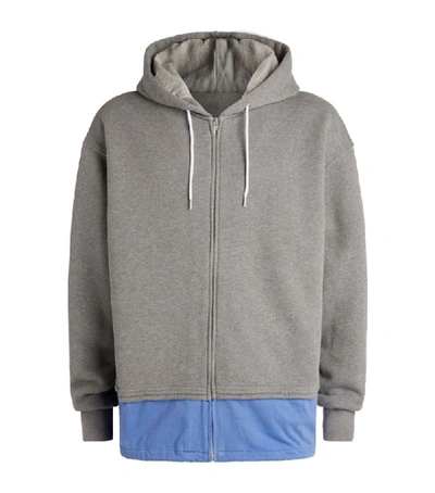 Shop Marni Contrast Zip-up Hoodie