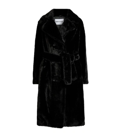 Shop Stand Studio Faustine Faux Fur Belted Coat