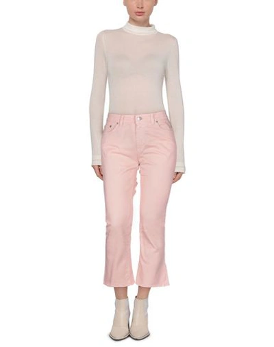 Shop Department 5 Woman Jeans Blush Size 30 Cotton, Elastane In Pink