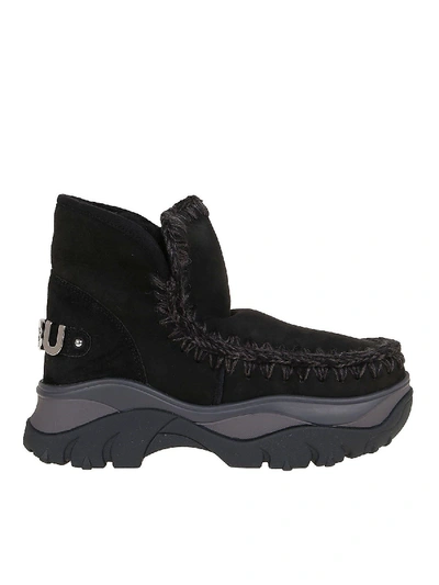 Shop Mou Chunky Eskimo Sneakers In Black
