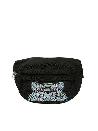 Shop Kenzo Kampus Tiger Belt Bag In Black