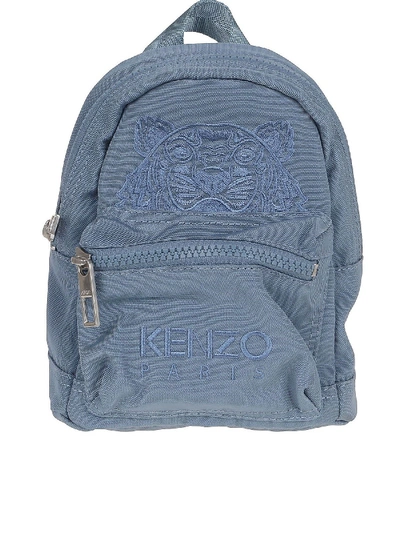 Shop Kenzo Mini Kampus Tiger Backpack In Light Blue