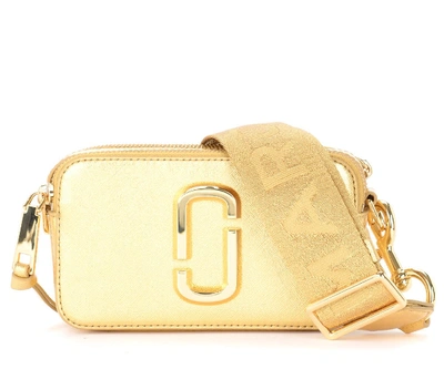 Shop Marc Jacobs The  Snapshot Small Camera Bag Shoulder Bag In Gold Leather In Oro