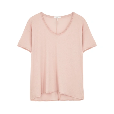 Shop Rag & Bone Gaia Light Pink Pima Cotton T-shirt