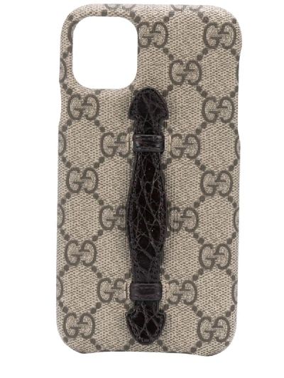 Shop Gucci Ophidia Iphone 11 Pro Max Case In Neutrals