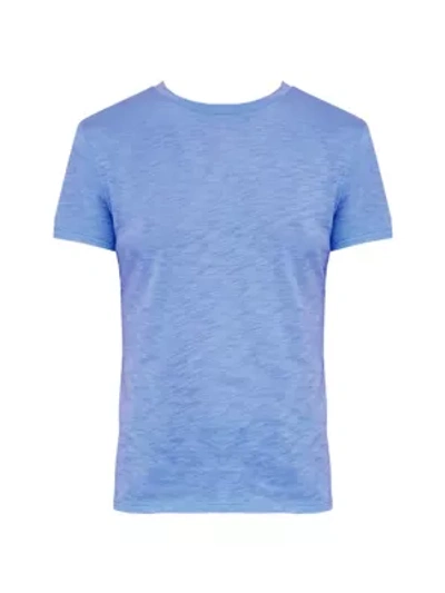 Shop Theory Tiny Tee Organic Cotton Crewneck In Periwinkle