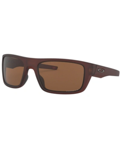 Shop Prada Polarized Sunglasses, Oo9367 In Matte Rootbeer/prizm Tungsten Polarized