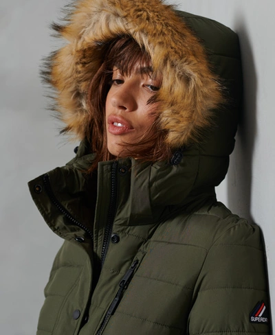 Superdry Women's Classic Faux Fur Fuji Jacket Green | ModeSens