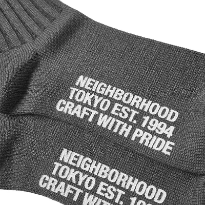 Shop Neighborhood Rib Socks In Grey