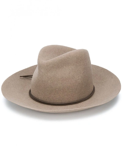 Shop Isabel Marant Wool Fedora Hat In Grey