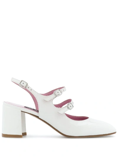 Shop Carel Banana Strapped Pumps In White