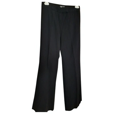 Pre-owned La Perla Wool Straight Pants In Black