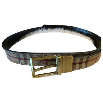 Pre-owned Burberry Multicolour Cloth Belt