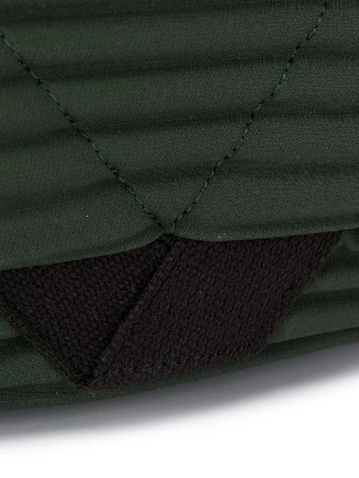 Shop Issey Miyake Pleat Detail Messenger Bag In Green