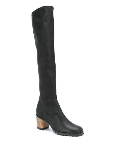 Shop Stouls Pegase Contrast Heel Boots In Black