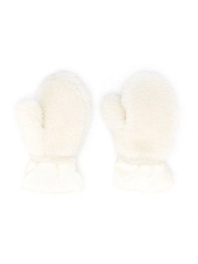 Shop Moncler Logo Patch Globes In White