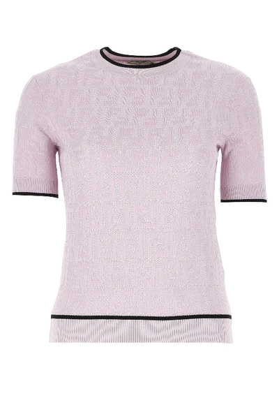 Shop Fendi Ff Pattern Short In Purple