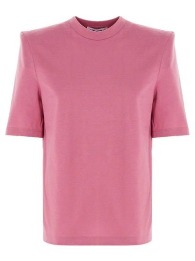 Shop Attico The  Women's Pink Cotton T-shirt