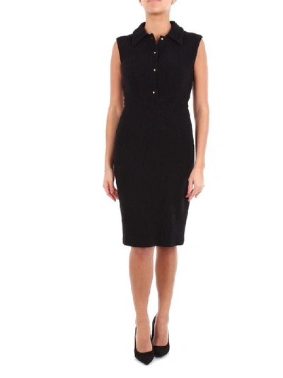 Shop Boutique Moschino Women's Black Wool Dress