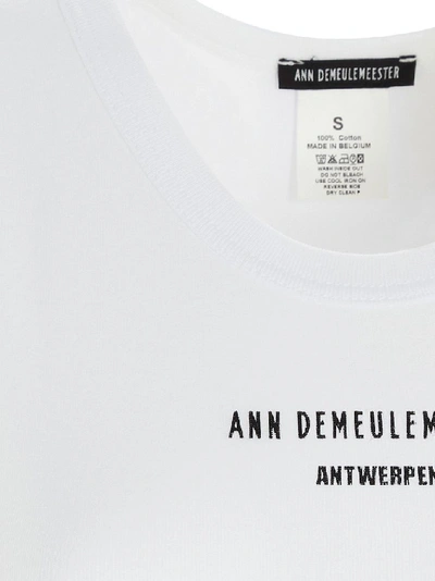 Shop Ann Demeulemeester Women's White Cotton Tank Top