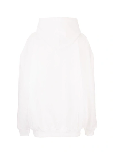 Shop Balenciaga Women's White Cotton Sweatshirt