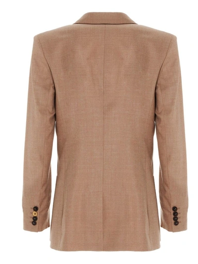 Shop Agnona Women's Beige Jacket