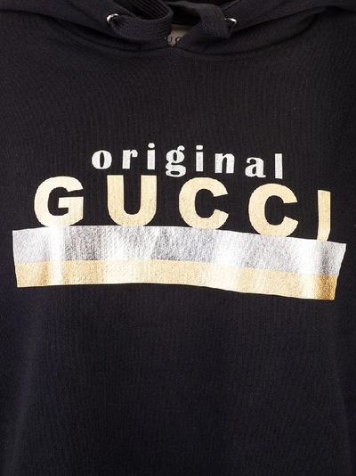 Shop Gucci Women's Black Cotton Sweatshirt