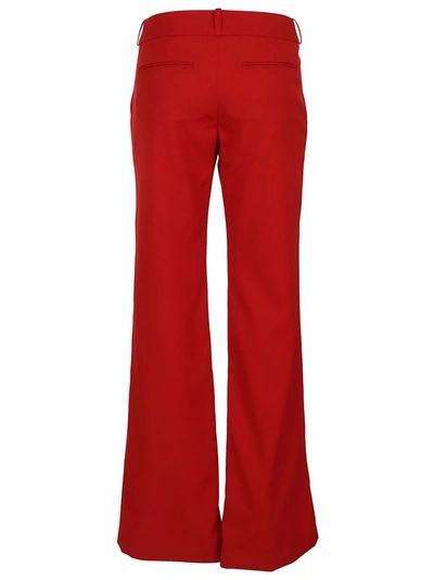 Shop Balmain Women's Red Cotton Pants