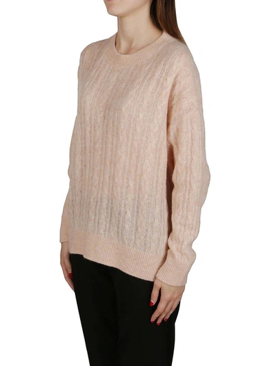 Shop Agnona Women's Pink Cashmere Sweater