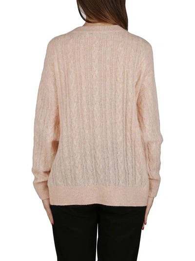 Shop Agnona Women's Pink Cashmere Sweater