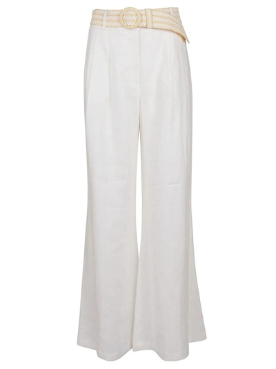 Shop Zimmermann Women's White Cotton Pants