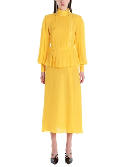 Shop Alessandra Rich Women's Yellow Dress