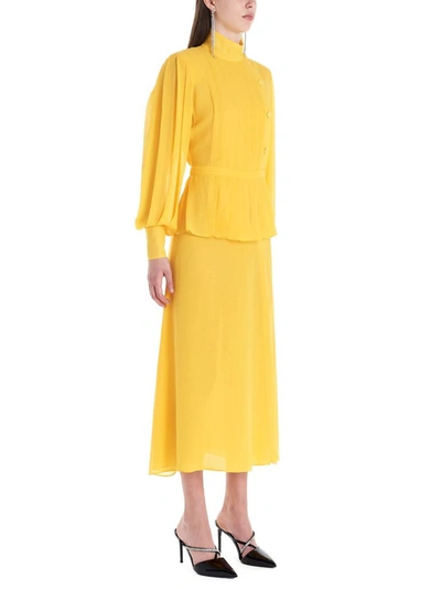 Shop Alessandra Rich Women's Yellow Dress