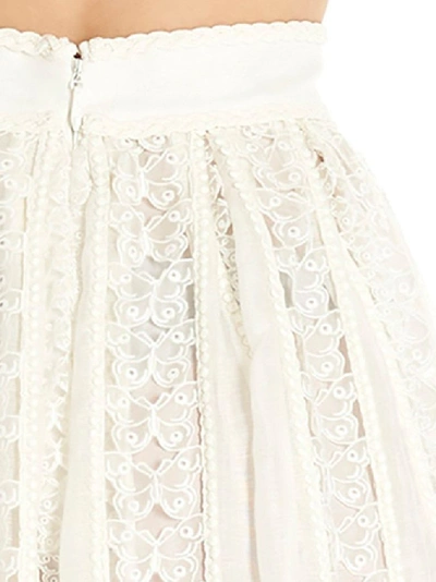 Shop Zimmermann Women's White Skirt