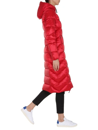 Shop Parajumpers Women's Red Polyester Down Jacket