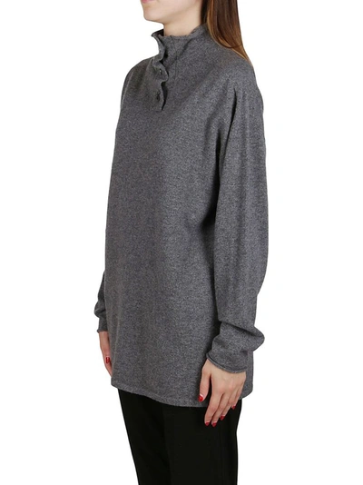 Shop Agnona Women's Grey Cashmere Sweater